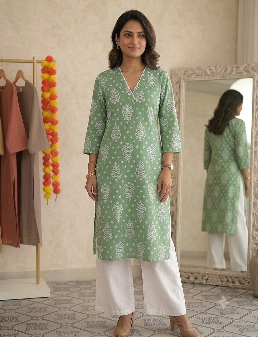 SS Collection Batik printed long Kurti