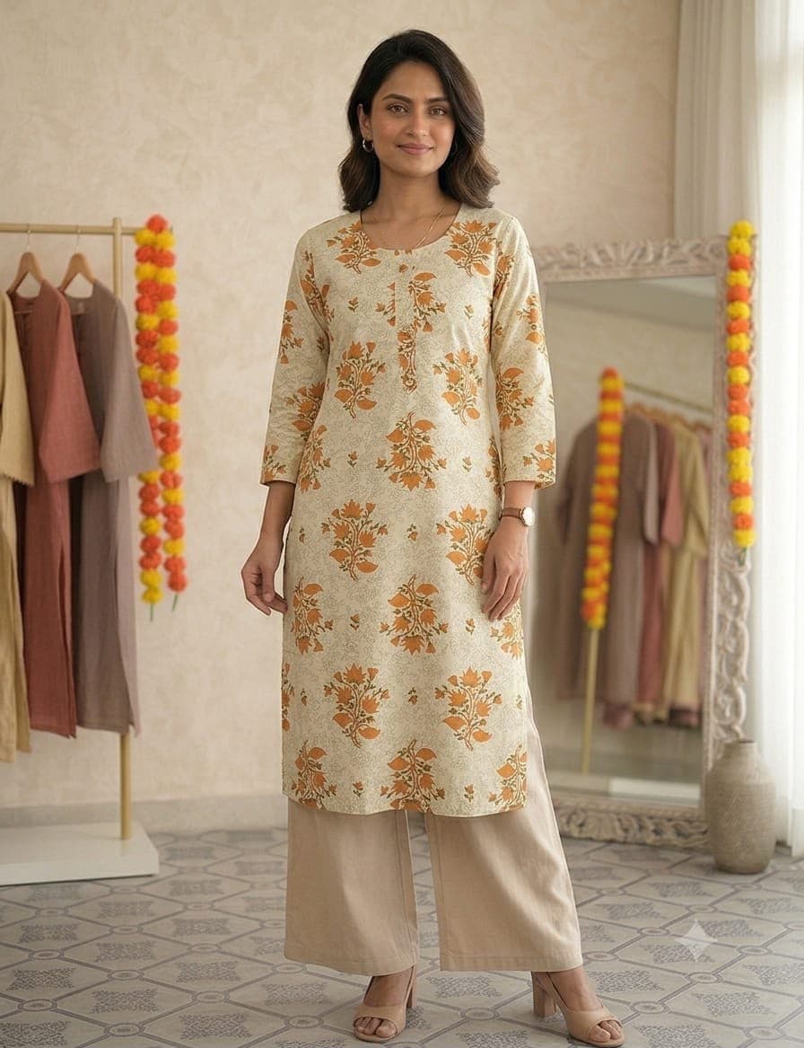 SS Collection small print long kurti